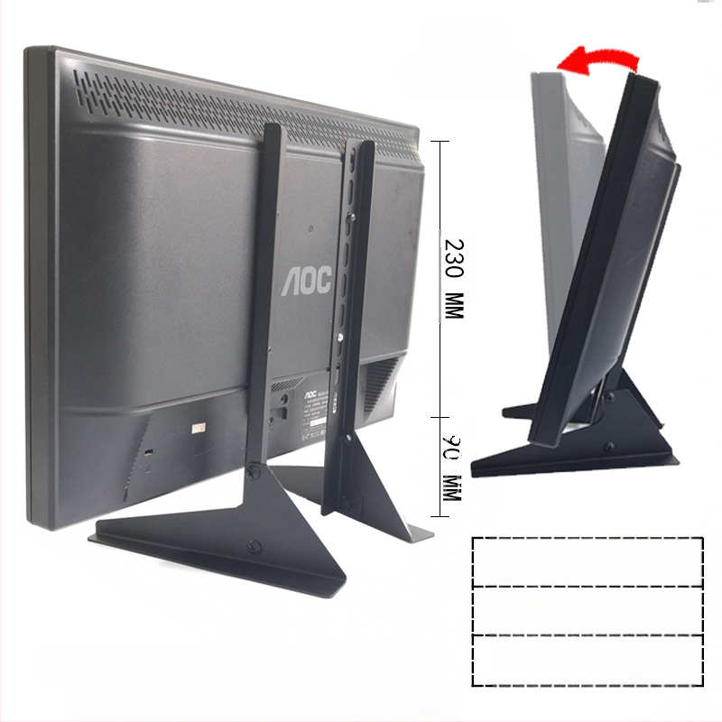 Suport TV 17/32/43, fără perforații, pentru înălțime, pentru desktop, cu suport universal pentru monitorul computerului desktop