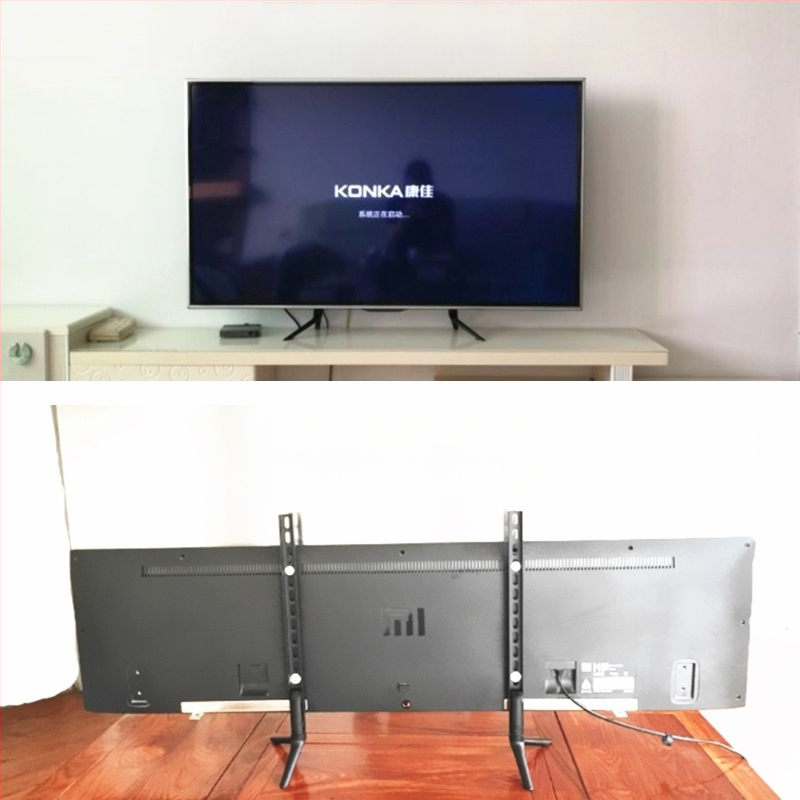 Suport TV 17/32/43, fără perforații, pentru înălțime, pentru desktop, cu suport universal pentru monitorul computerului desktop