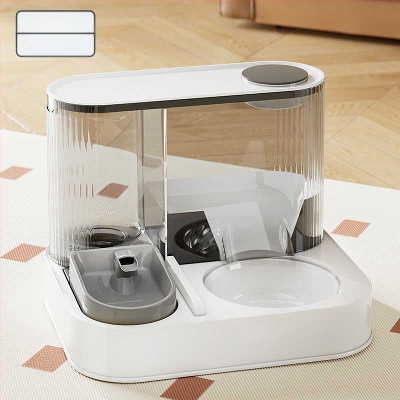 Nova automatska hranilica za mačke, zdjela za vodu, integrirana zdjela za hranu za mačke, dozator vode, dva u jednom umivaonika za hranjenje kućnih ljubimaca