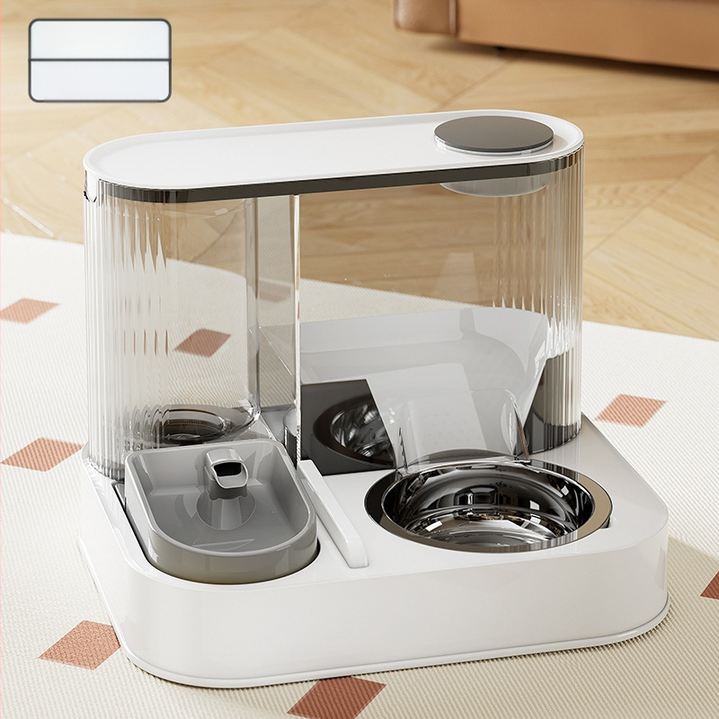 Nova automatska hranilica za mačke, zdjela za vodu, integrirana zdjela za hranu za mačke, dozator vode, dva u jednom umivaonika za hranjenje kućnih ljubimaca