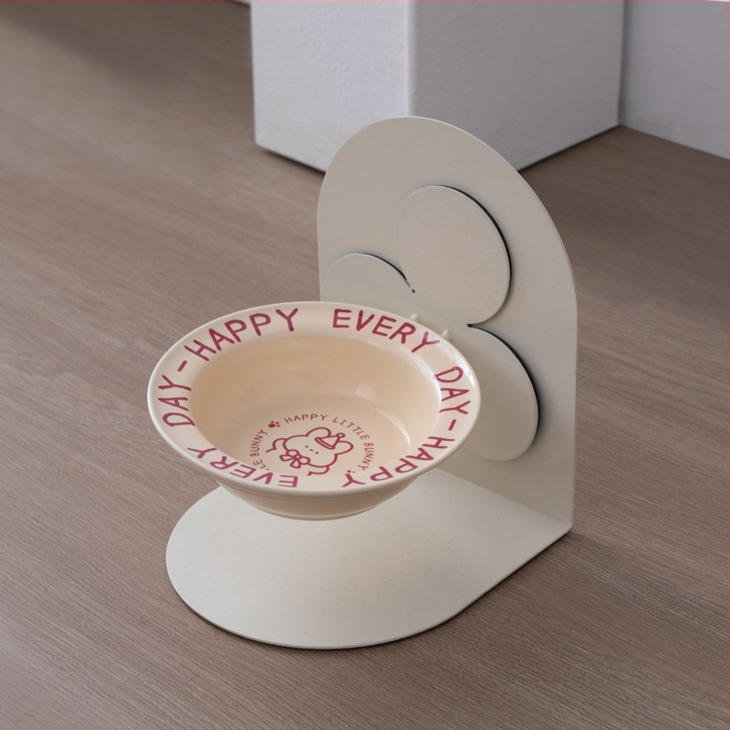 Keraamiline kõrge jalaga kauss, eemaldatav lemmikloomade kassikauss, kassi- ja koerakauss, kaelalülide kaitse, löögikindel kassitoidukauss, kallutatav kauss