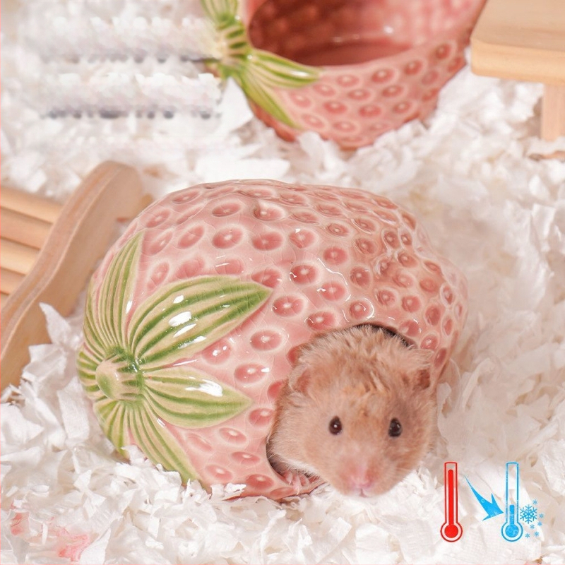 Bogyós kerámia fészek Hörcsögfészek Aranymedve menedékfészek Nagy, hűsítő nyári, egész évszakos univerzális tereprendezési iglu