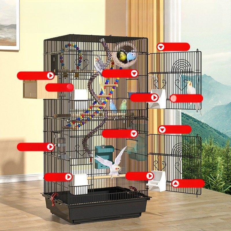 0,8 krüptitud linnupuuri papagoipuuri majapidamise suur linnupuur Xuanfengi tiigri nahast pojengi hortensia pärlile