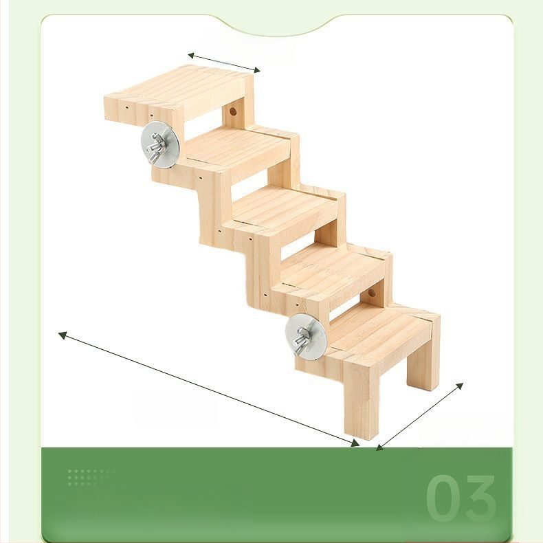 Kalitka pihenőasztal rönk mászólétra madárkalitka játék Z alakú kis madárlétra falétra interaktív papagáj mászó lépcső