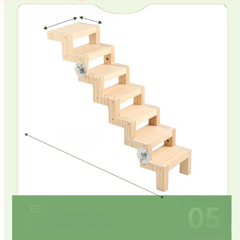 Kalitka pihenőasztal rönk mászólétra madárkalitka játék Z alakú kis madárlétra falétra interaktív papagáj mászó lépcső
