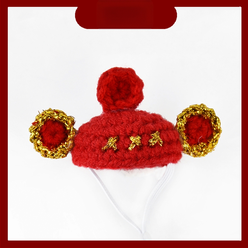 Тигрова кожа Xuanfeng шапка за папагал хамстер шапка за папагал домашен любимец малка шапка аксесоари за глава на птица шапка