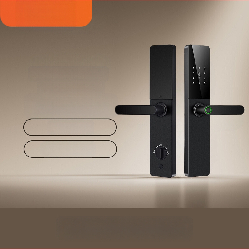 Bezmaksas piegāde Sejas atpazīšanas viedā durvju slēdzene Automātiska pirkstu nospiedumu bloķēšana Paroles bloķēšana Mājas drošības durvis Koka durvju elektroniskā slēdzene