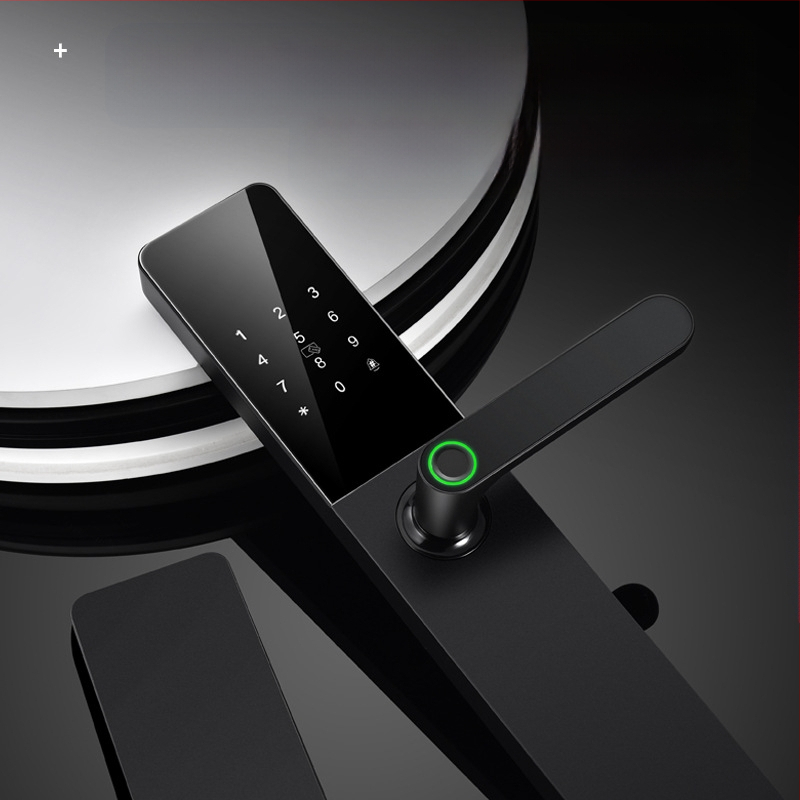 Bezmaksas piegāde Sejas atpazīšanas viedā durvju slēdzene Automātiska pirkstu nospiedumu bloķēšana Paroles bloķēšana Mājas drošības durvis Koka durvju elektroniskā slēdzene