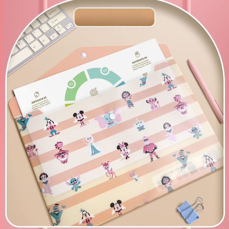 A4 koomiksifailikott paberist kirjatarvete hoiukott pp klõpsuga kott suure mahutavusega kontoriteabe failikott hulgimüük