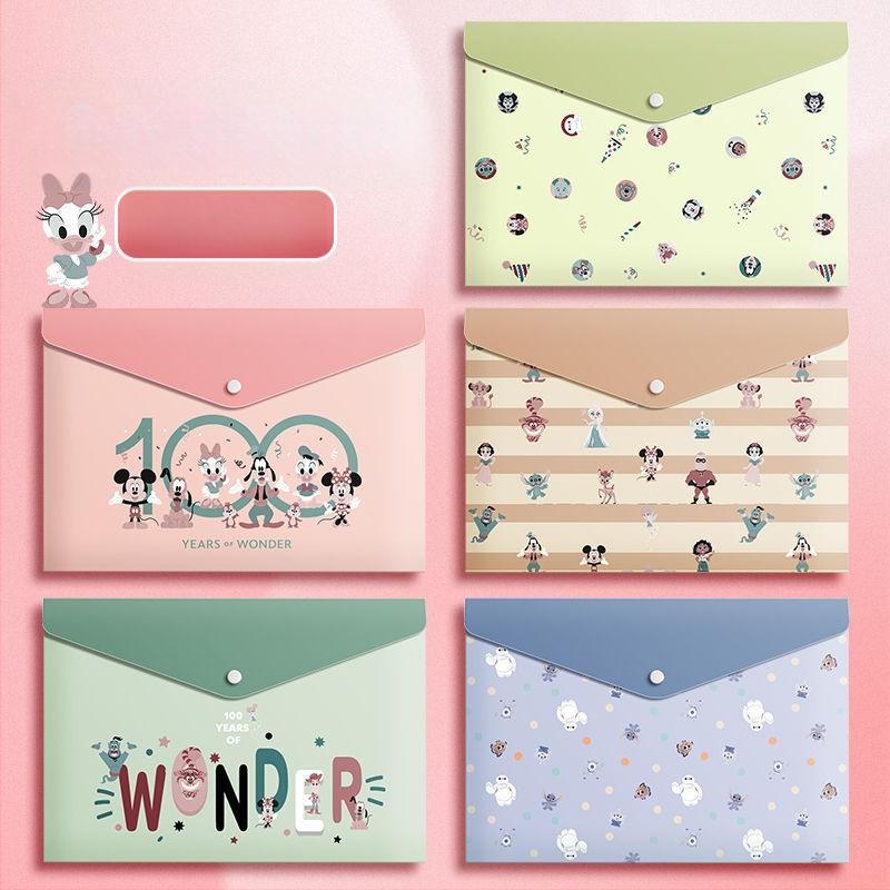 A4 koomiksifailikott paberist kirjatarvete hoiukott pp klõpsuga kott suure mahutavusega kontoriteabe failikott hulgimüük