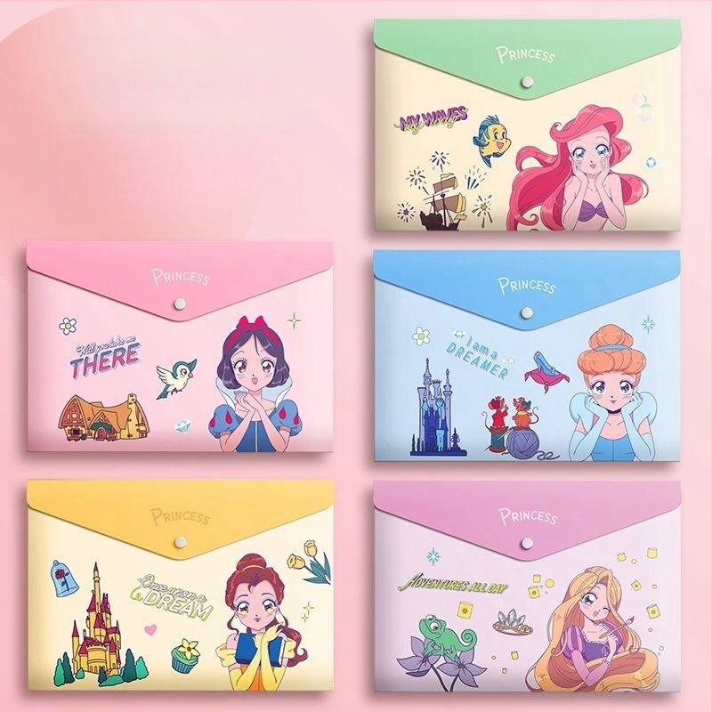 A4 koomiksifailikott paberist kirjatarvete hoiukott pp klõpsuga kott suure mahutavusega kontoriteabe failikott hulgimüük