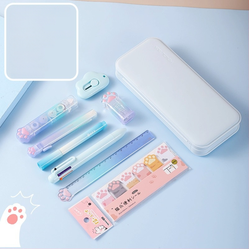 Színátmenetes színű Macskakarom írószer öltöny, mutatós diák írószer ajándéktáska a félév végi tanulási díjakhoz nagykereskedelemben