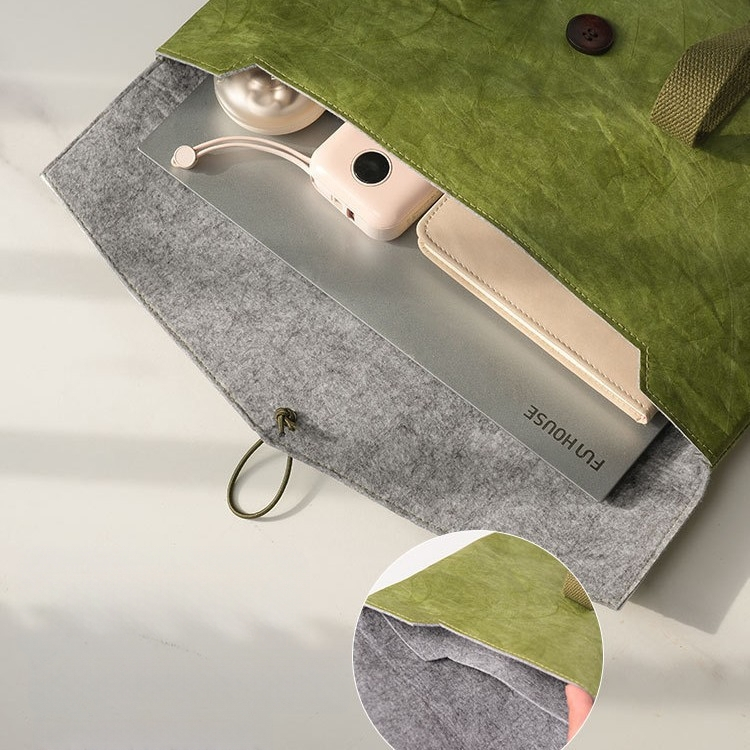 Dupont papírtáska nagykereskedelmi mosható retro válltáska számítógép táska tablet védőhuzat üzleti út kézitáska