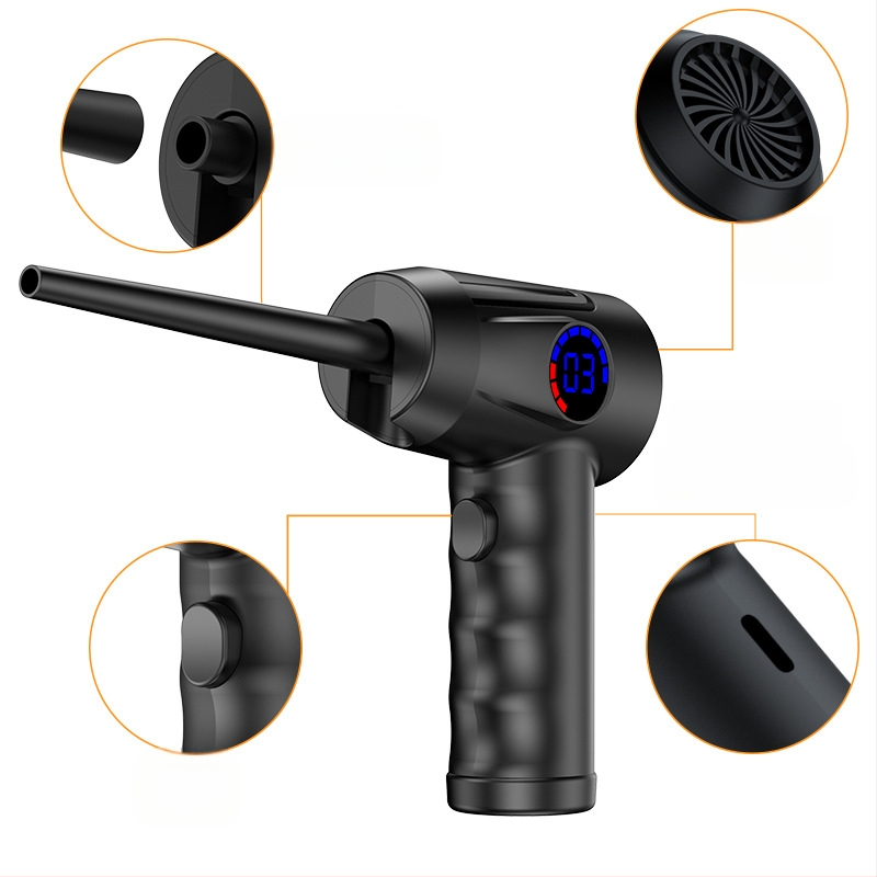 Sprādzienbīstams viedais digitālais displejs ērta uzlāde mini rokas tīrīšanas sūknēšanas automašīnas bezvadu super putekļu pūtējs