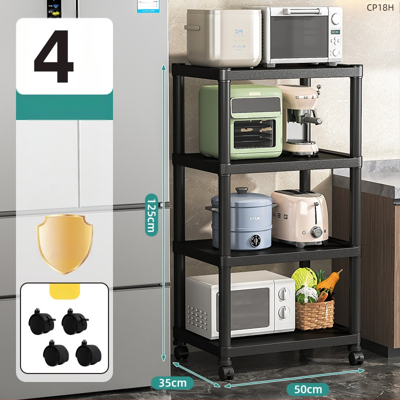 Köögivahe hoiuriiul põrandale, mitmekihiline, mitmeotstarbeline poti hoiuriiul mikrolaineahju majapidamise hoiuriiul plastist