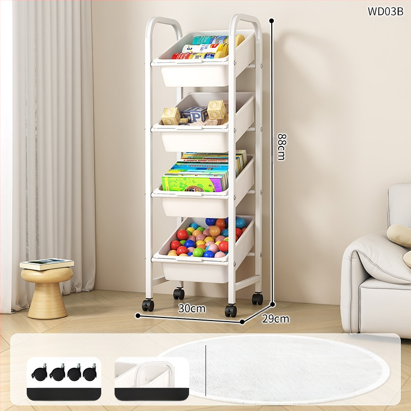 Laste mänguasjade hoiuriiul Mitmekihiline teisaldatav hoiuriiul Raamaturiiul Põranda elutuba Lasteaia hoiukapp Viimistlusriiul