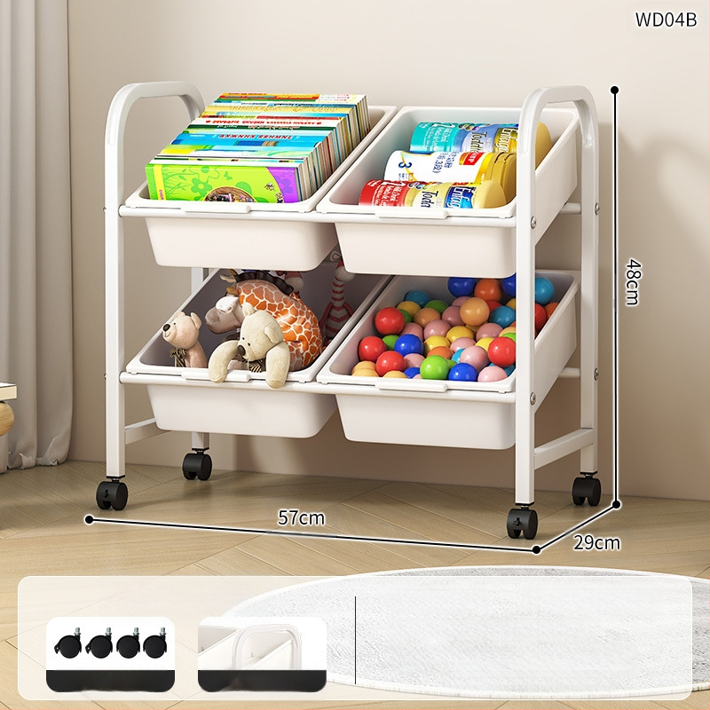 Laste mänguasjade hoiuriiul Mitmekihiline teisaldatav hoiuriiul Raamaturiiul Põranda elutuba Lasteaia hoiukapp Viimistlusriiul