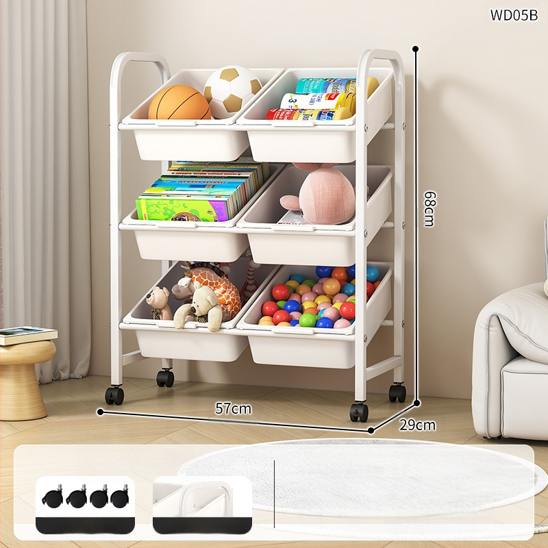 Laste mänguasjade hoiuriiul Mitmekihiline teisaldatav hoiuriiul Raamaturiiul Põranda elutuba Lasteaia hoiukapp Viimistlusriiul