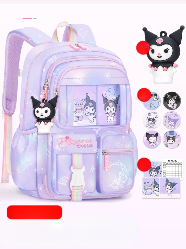 Külmiku uksega avatav koolikott esimese klassi tüdrukutele, veekindel katuseharjakaitse algkooliõpilastele (3-6-aastased tüdrukud) koormuse vähendamiseks