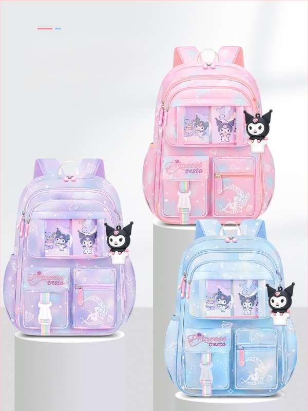 Külmiku uksega avatav koolikott esimese klassi tüdrukutele, veekindel katuseharjakaitse algkooliõpilastele (3-6-aastased tüdrukud) koormuse vähendamiseks