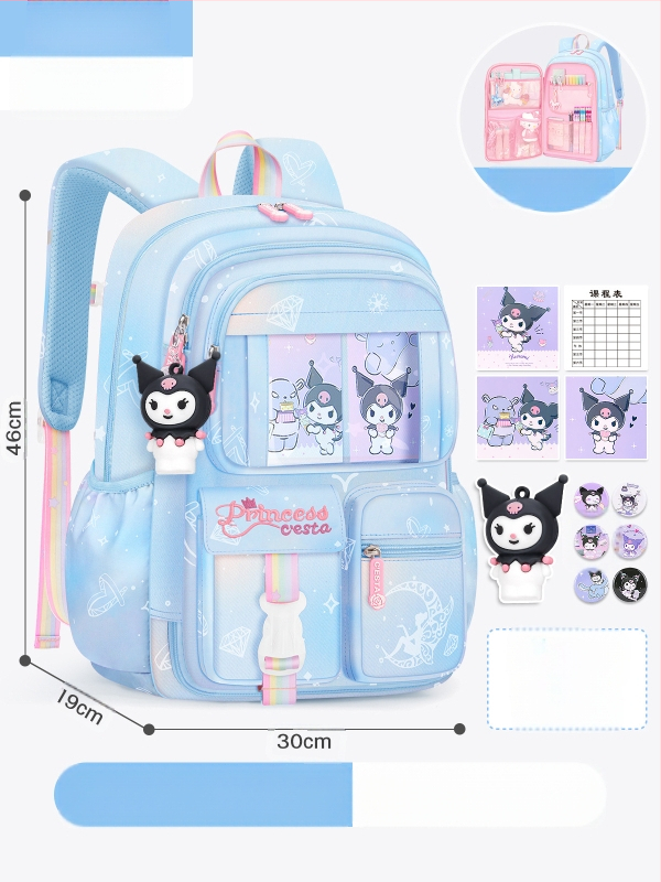 Külmiku uksega avatav koolikott esimese klassi tüdrukutele, veekindel katuseharjakaitse algkooliõpilastele (3-6-aastased tüdrukud) koormuse vähendamiseks