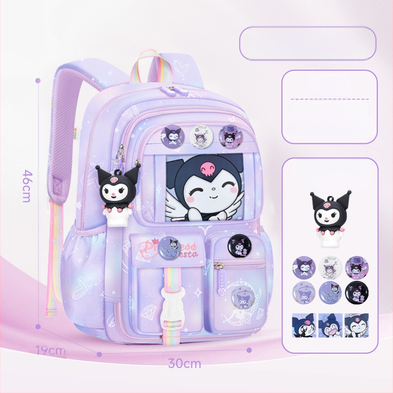 Külmiku uksega avatav koolikott esimese klassi tüdrukutele, veekindel katuseharjakaitse algkooliõpilastele (3-6-aastased tüdrukud) koormuse vähendamiseks