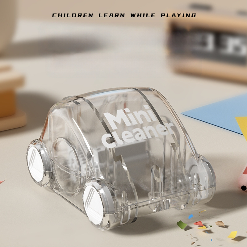 Mini stalinis valymo automobilis, linksmi mokinių raštinės reikmenys, pieštukų trintukas, dulkių surinkėjas, dekompresinis žaislinis automobilis, rankinis modelis