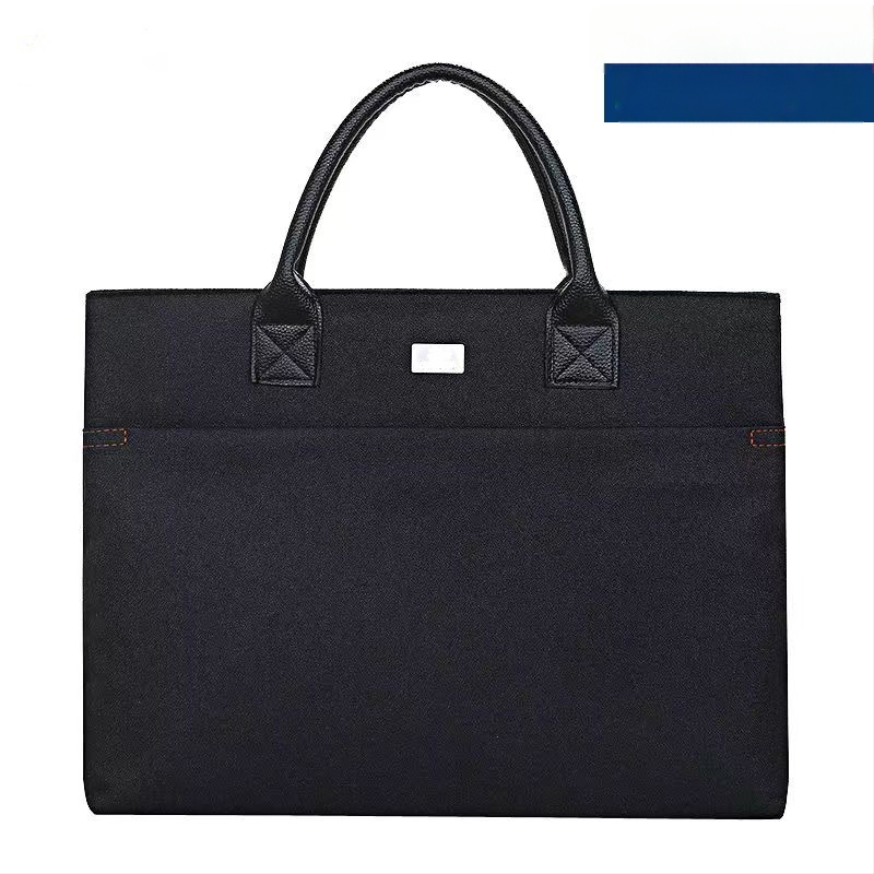 Търговия на едро преносимо куфарче за конференции от плат Оксфорд с цип, чанта за съхранение на данни, чанта за файлове с печатно лого