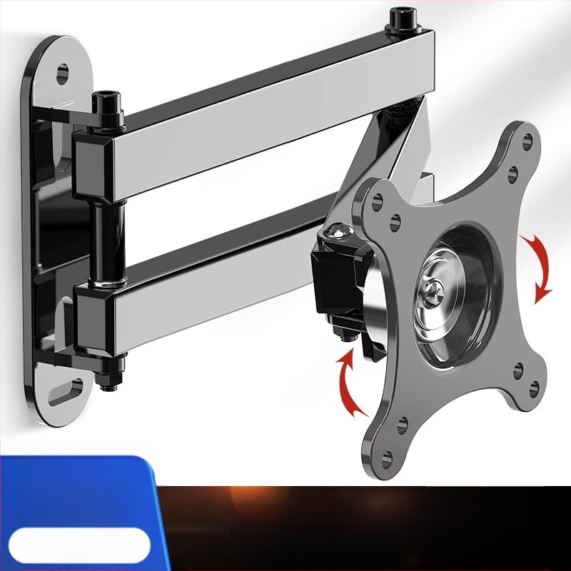 Suport de perete retractabil rotativ pentru monitor LCD, agățat, raft universal de perete, pentru calculator, raft de perete suspendat