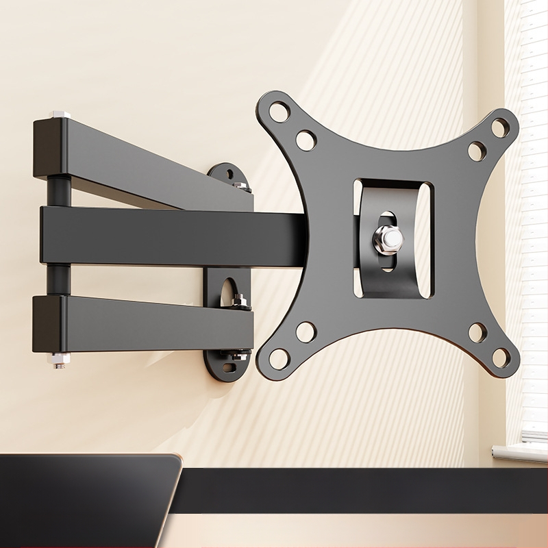 Suport de perete retractabil rotativ pentru monitor LCD, agățat, raft universal de perete, pentru calculator, raft de perete suspendat