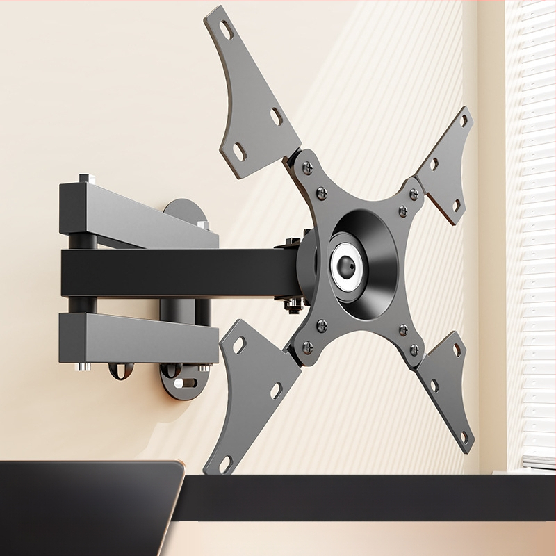 Suport de perete retractabil rotativ pentru monitor LCD, agățat, raft universal de perete, pentru calculator, raft de perete suspendat