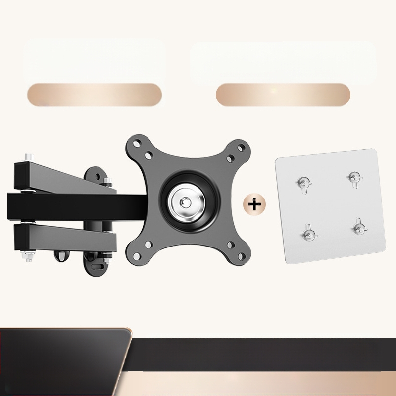 Suport de perete retractabil rotativ pentru monitor LCD, agățat, raft universal de perete, pentru calculator, raft de perete suspendat