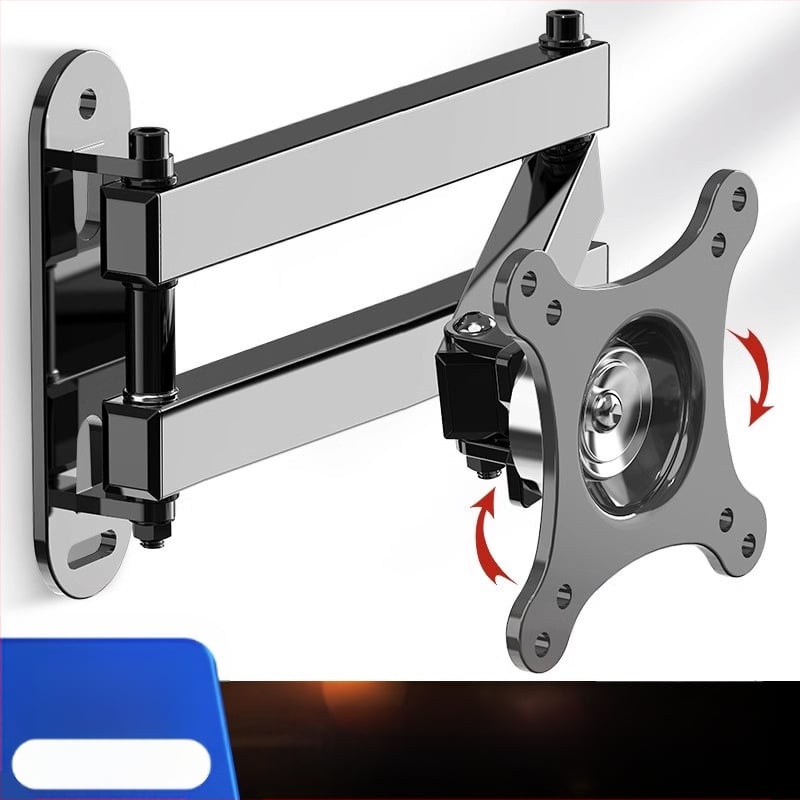 Suport de perete retractabil rotativ pentru monitor LCD, agățat, raft universal de perete, pentru calculator, raft de perete suspendat