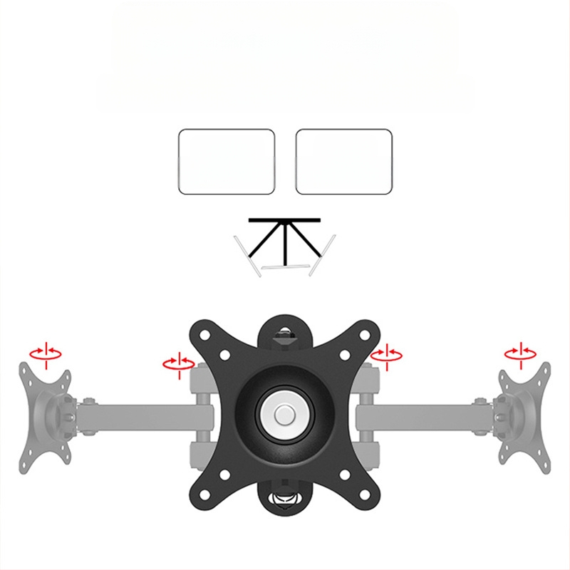 Suport de perete retractabil rotativ pentru monitor LCD, agățat, raft universal de perete, pentru calculator, raft de perete suspendat