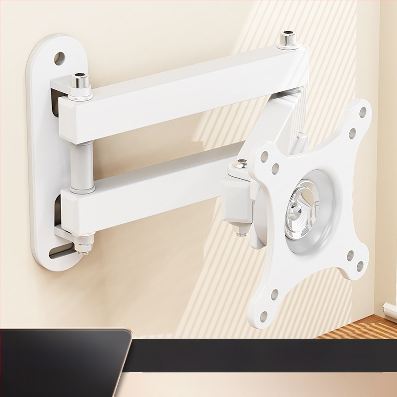 Suport de perete retractabil rotativ pentru monitor LCD, agățat, raft universal de perete, pentru calculator, raft de perete suspendat