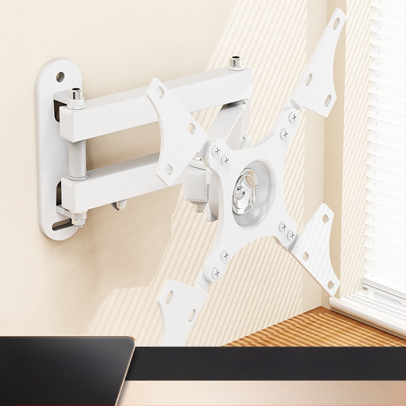 Suport de perete retractabil rotativ pentru monitor LCD, agățat, raft universal de perete, pentru calculator, raft de perete suspendat