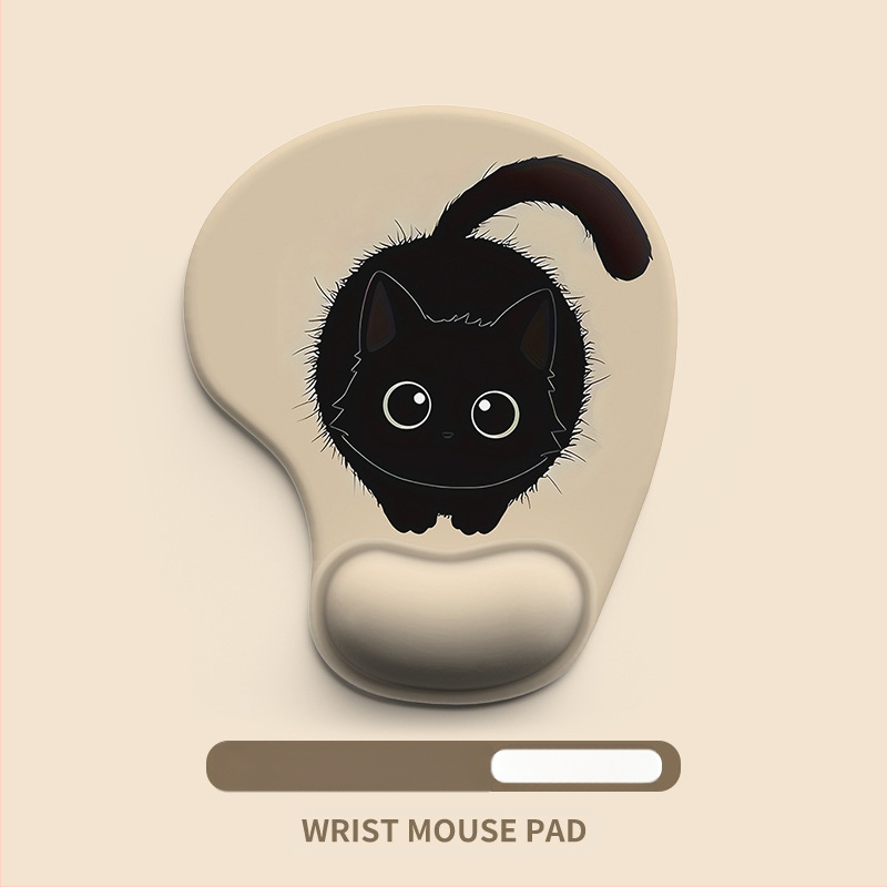 Kuum koomiksilooma silikoonist randme hiirematt randmetugi lauapadi pildiga hiirematt randmekaitse plekikindel