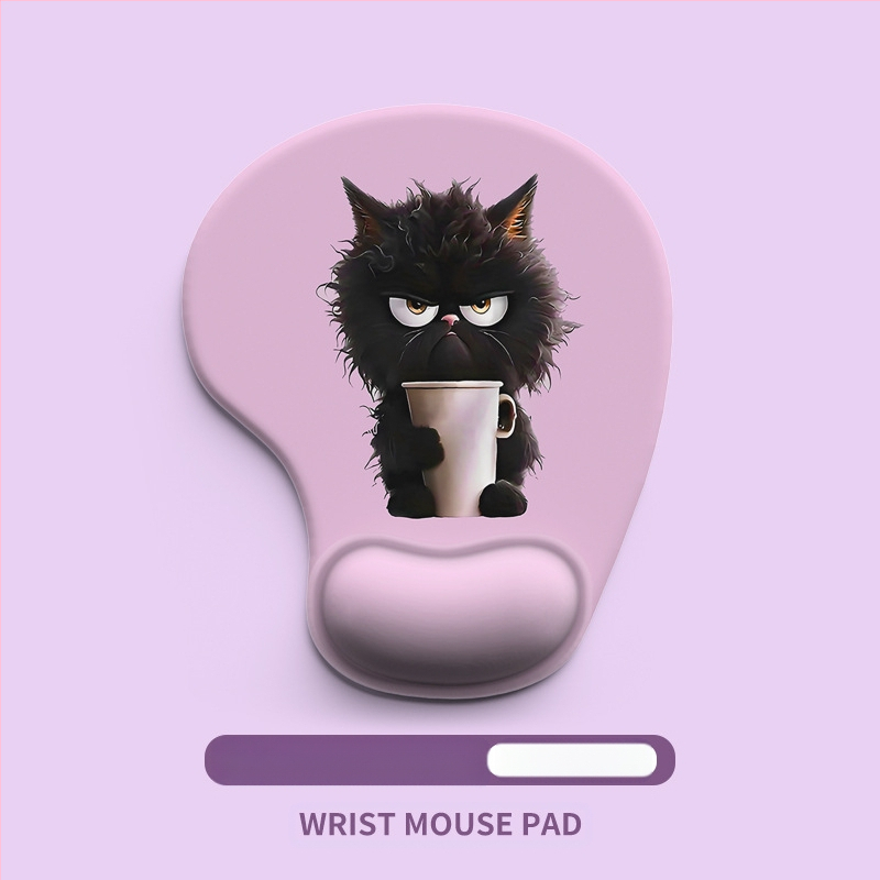 Kuum koomiksilooma silikoonist randme hiirematt randmetugi lauapadi pildiga hiirematt randmekaitse plekikindel