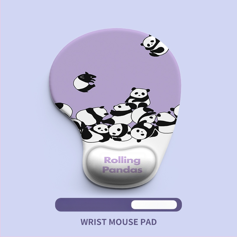 Kuum koomiksilooma silikoonist randme hiirematt randmetugi lauapadi pildiga hiirematt randmekaitse plekikindel