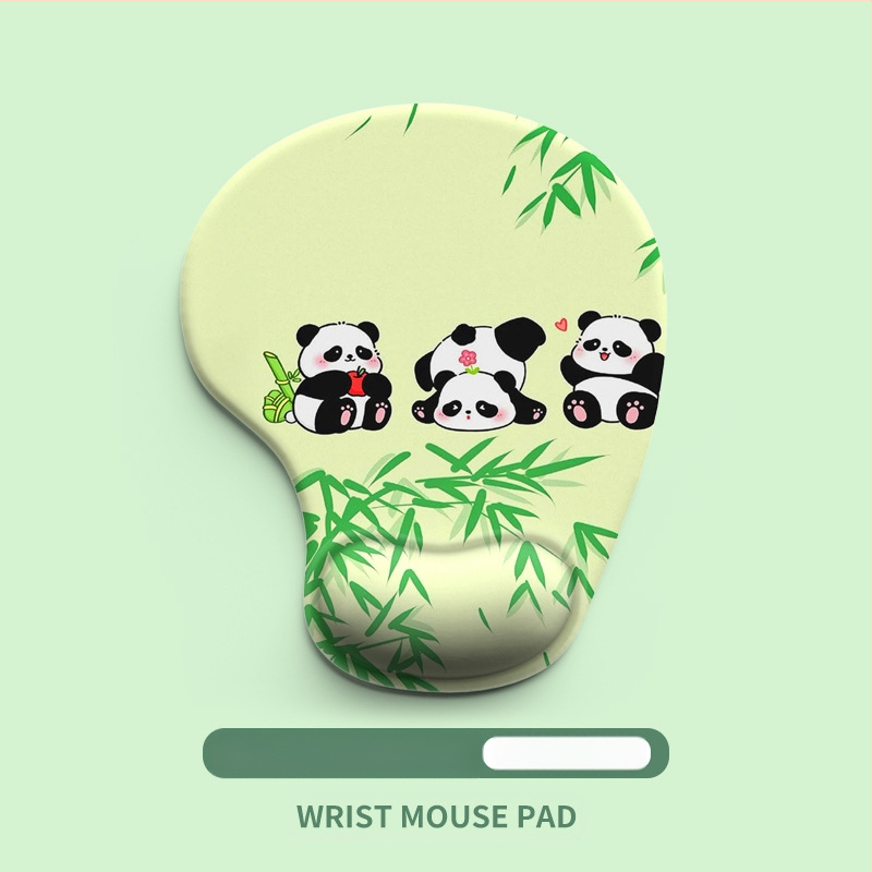 Kuum koomiksilooma silikoonist randme hiirematt randmetugi lauapadi pildiga hiirematt randmekaitse plekikindel