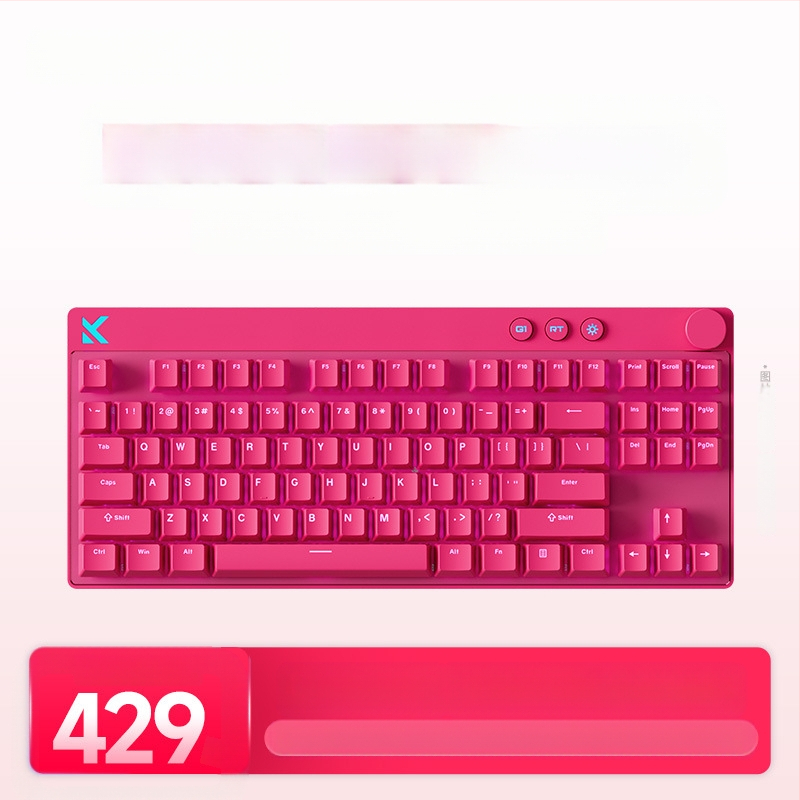 Mcose Mix87 magnetilise teljega e-spordi mehaaniline klaviatuur Argb valgustusefektiga kohandatud mängujuhtmega klaviatuur