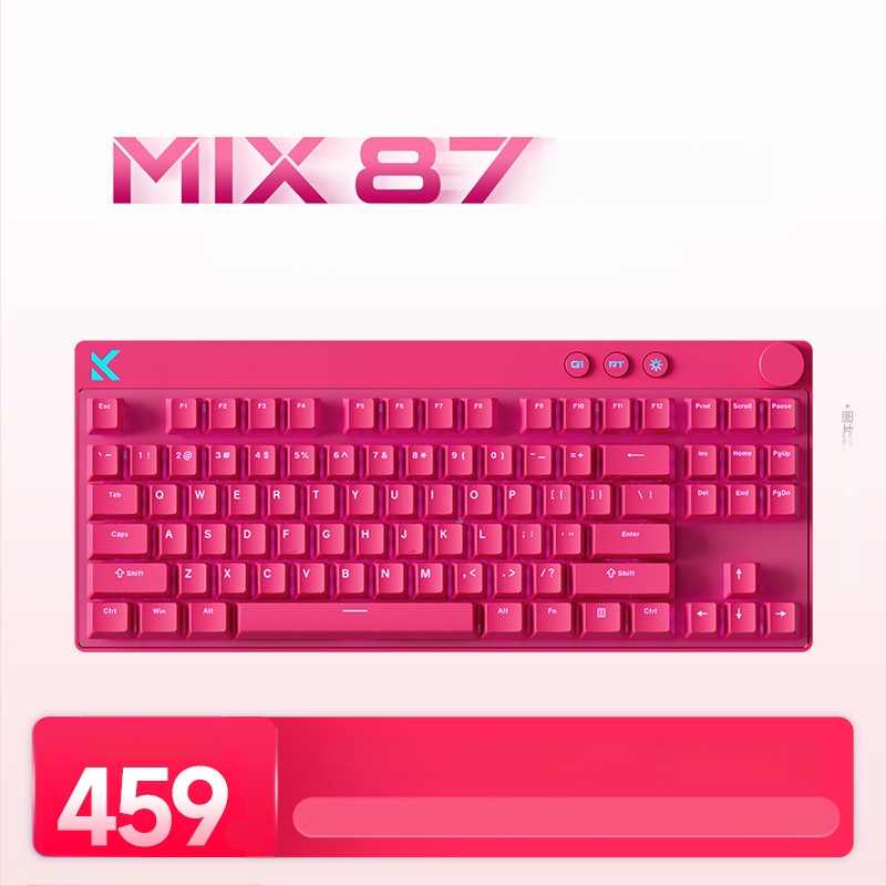 Mcose Mix87 magnetilise teljega e-spordi mehaaniline klaviatuur Argb valgustusefektiga kohandatud mängujuhtmega klaviatuur