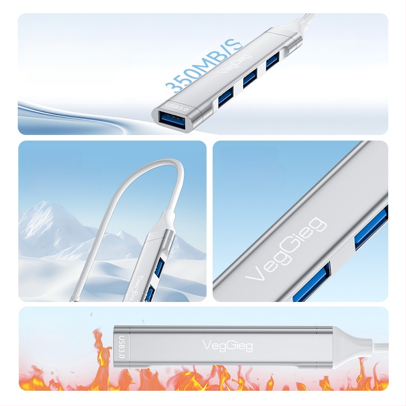 Weige USB3.0 elosztó dokkoló állomás laptop mobiltelefon U lemez bővítő dokkoló typec HUB HUB