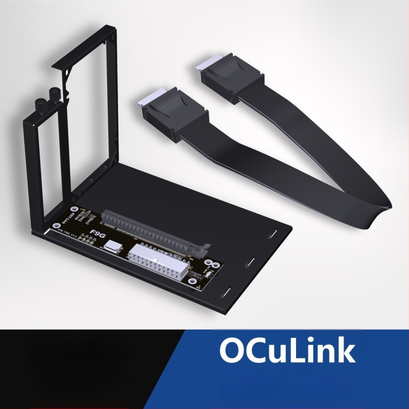 Adt-F9G Oculink välise graafikakaardi dokkimisjaam ATX-klambriga Pcie4.0X4 Sff8611 8612