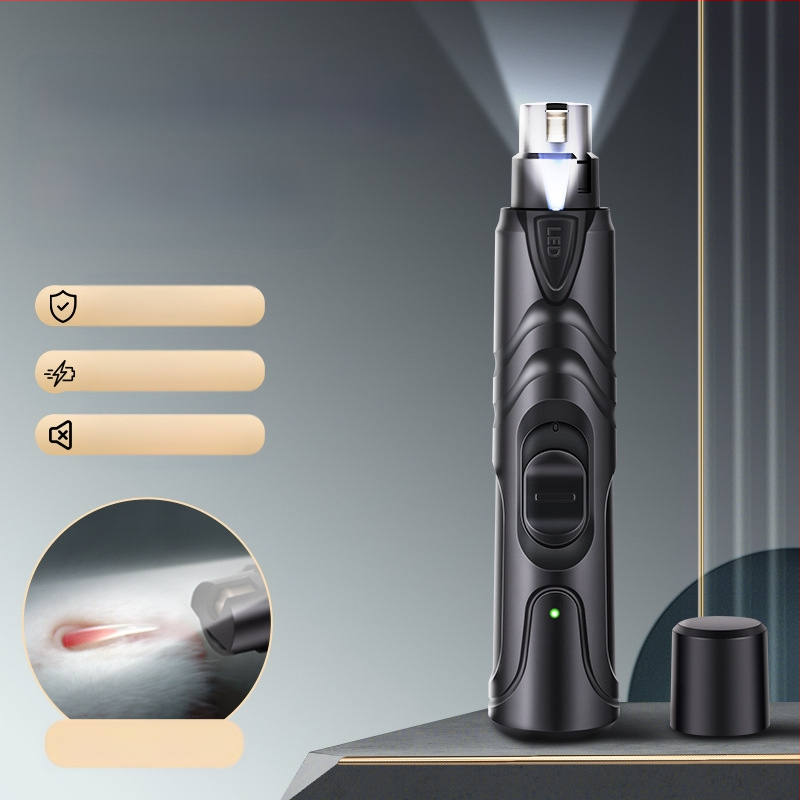 Koera küüneveski elektriline lemmikloomade küüneveski laadiv kassi küünelõikur kuldse karvaga küüneveski vaigistatav