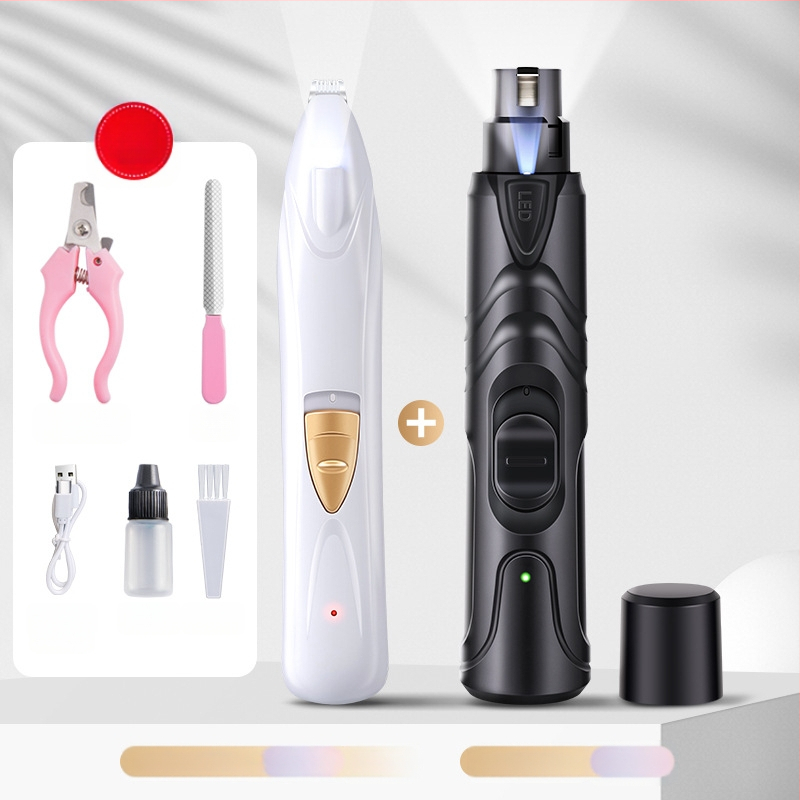 Koera küüneveski elektriline lemmikloomade küüneveski laadiv kassi küünelõikur kuldse karvaga küüneveski vaigistatav