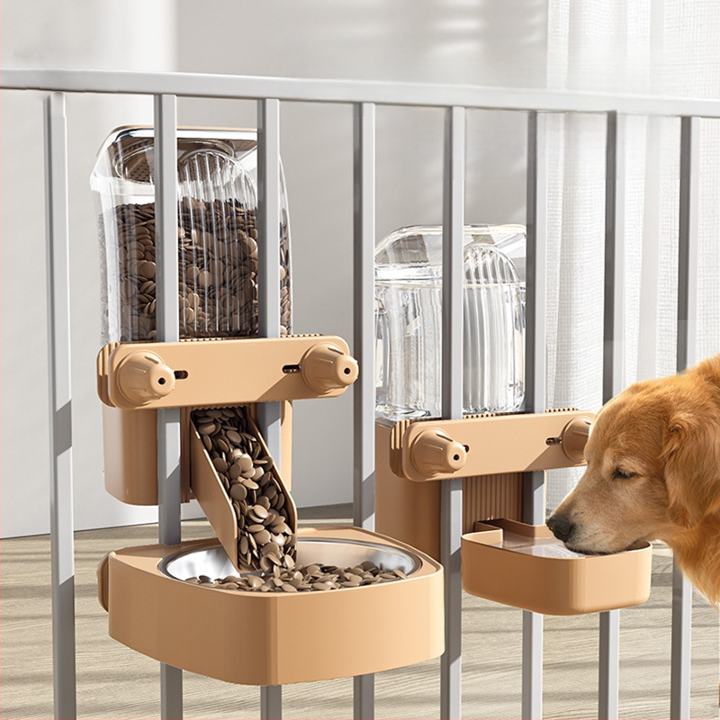 Automaatne kassisöötja koertele iseteeninduslik söötmismasin hulgimüügis kassikauss, kauss, kauss, koputusvastane rippuv lemmikloomatarvete komplekt