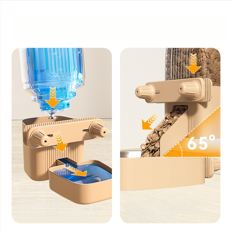 Automaatne kassisöötja koertele iseteeninduslik söötmismasin hulgimüügis kassikauss, kauss, kauss, koputusvastane rippuv lemmikloomatarvete komplekt