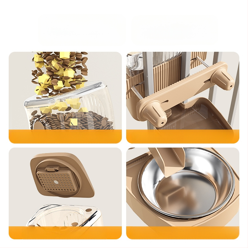 Automaatne kassisöötja koertele iseteeninduslik söötmismasin hulgimüügis kassikauss, kauss, kauss, koputusvastane rippuv lemmikloomatarvete komplekt