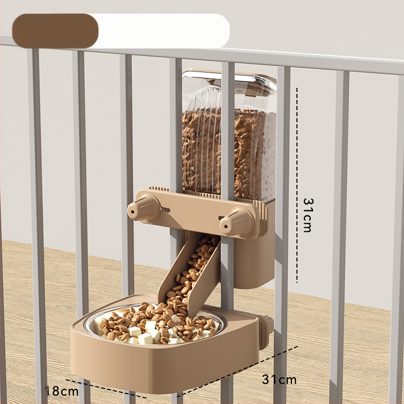 Automaatne kassisöötja koertele iseteeninduslik söötmismasin hulgimüügis kassikauss, kauss, kauss, koputusvastane rippuv lemmikloomatarvete komplekt